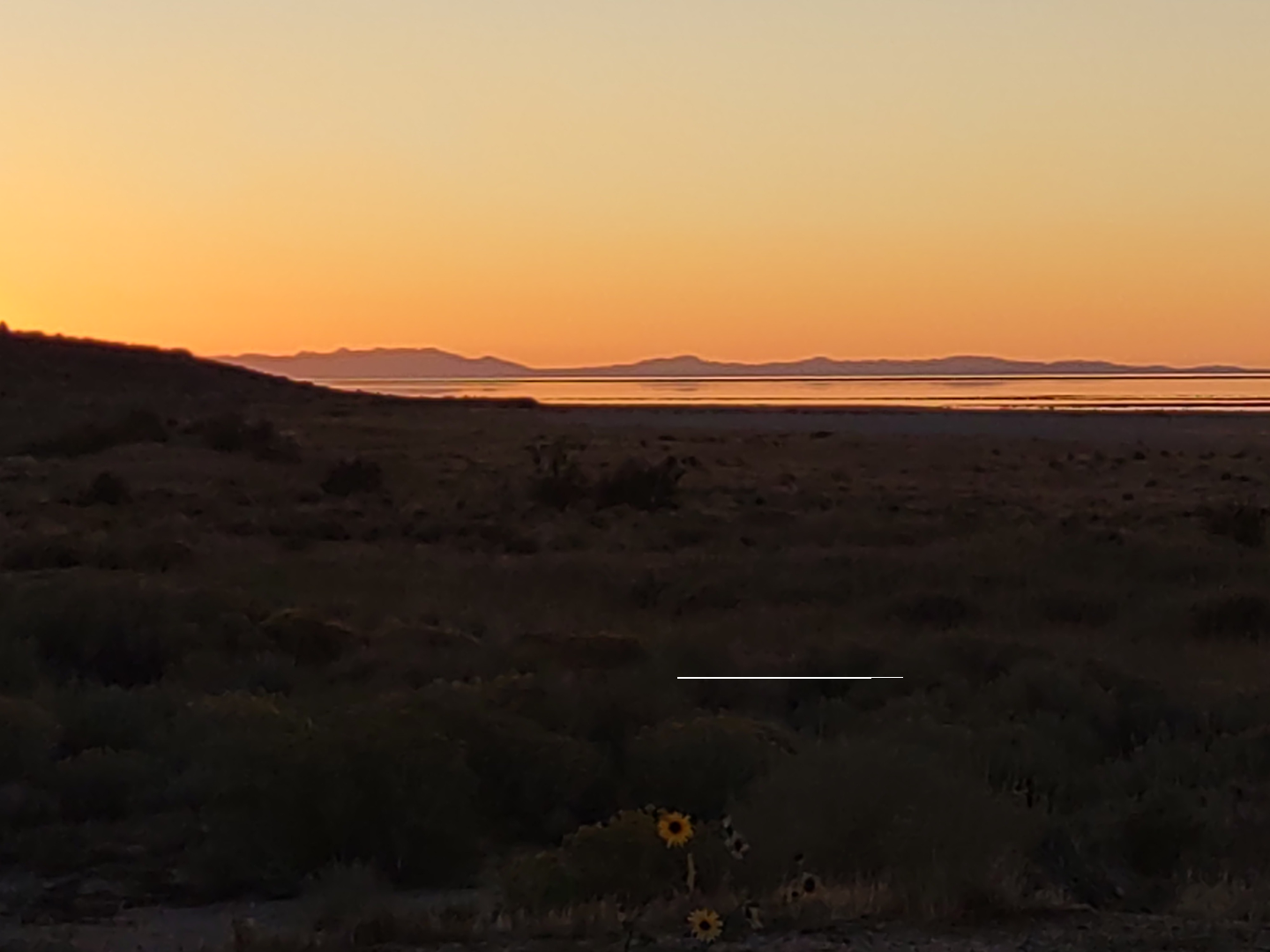 Sunset over the Lake.