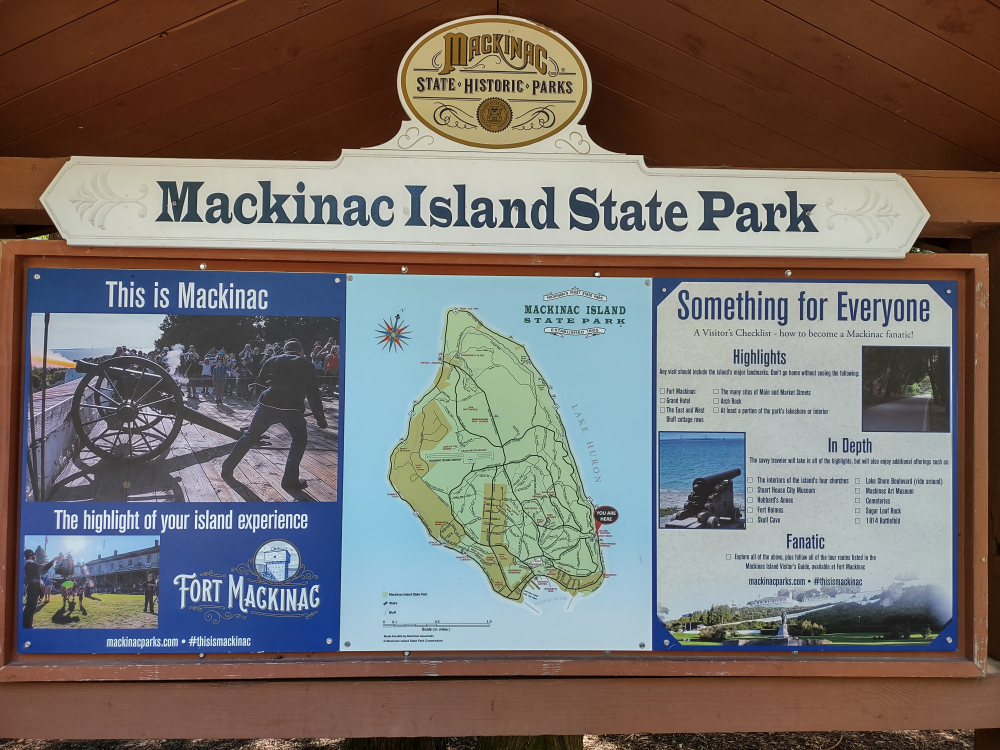Mackinac Island is a Michigan State Park.
