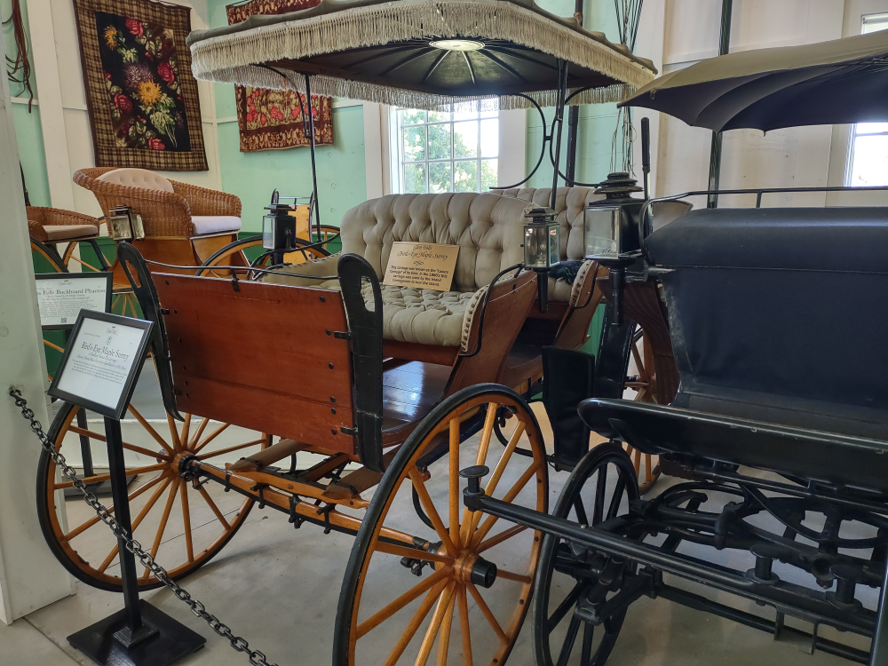 There was a museum of buggies next the the buttefly exhibit.