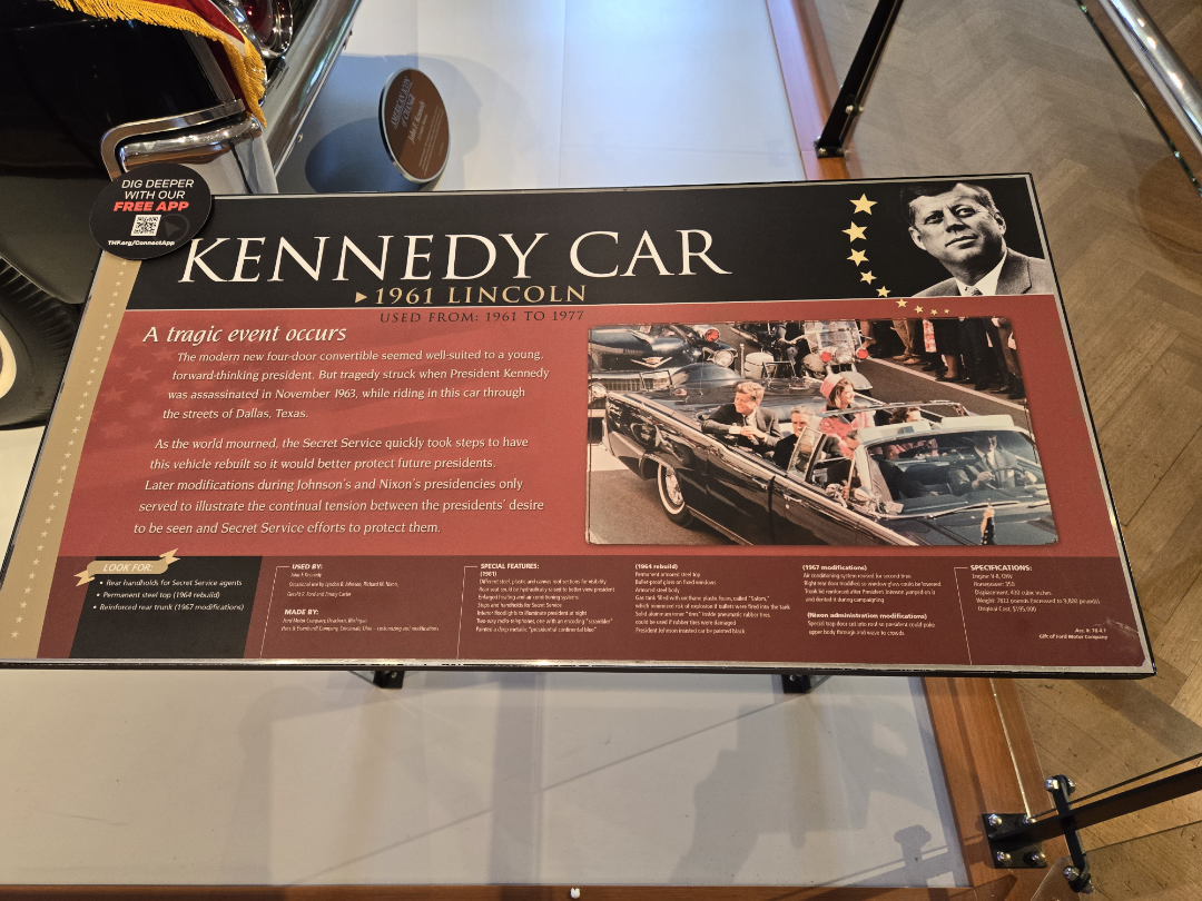 Sign for President Kennedy’s Limo